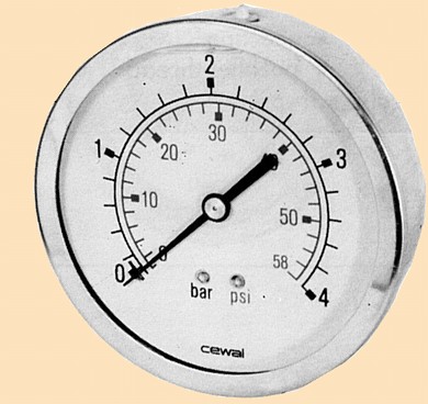 Click to enlarge - 100mm dial gauges are used for easier or distant reading of measurement. We also supply test gauges to 12